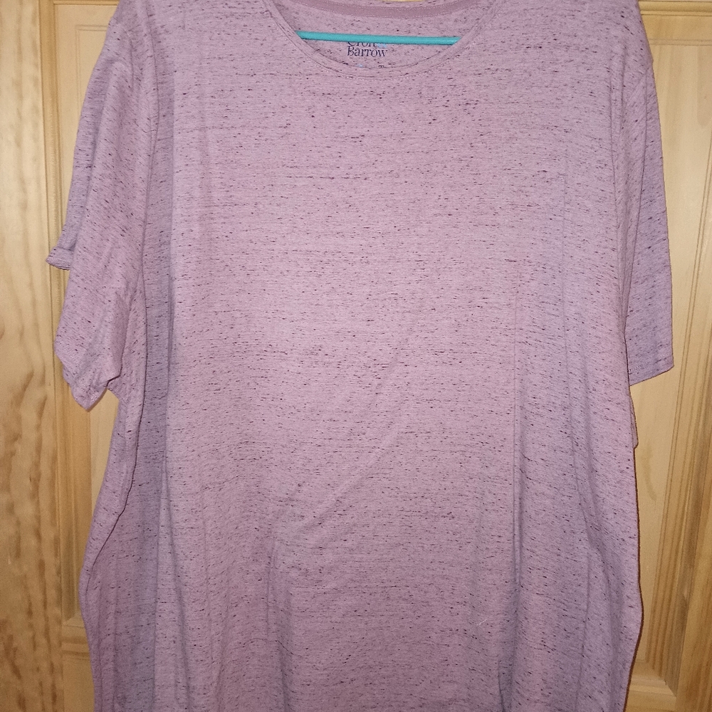 croft & barrow Heathered Light Purple Short Sleeve Tee